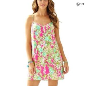 Lilly Pulitzer Pink and Green Floral Dress